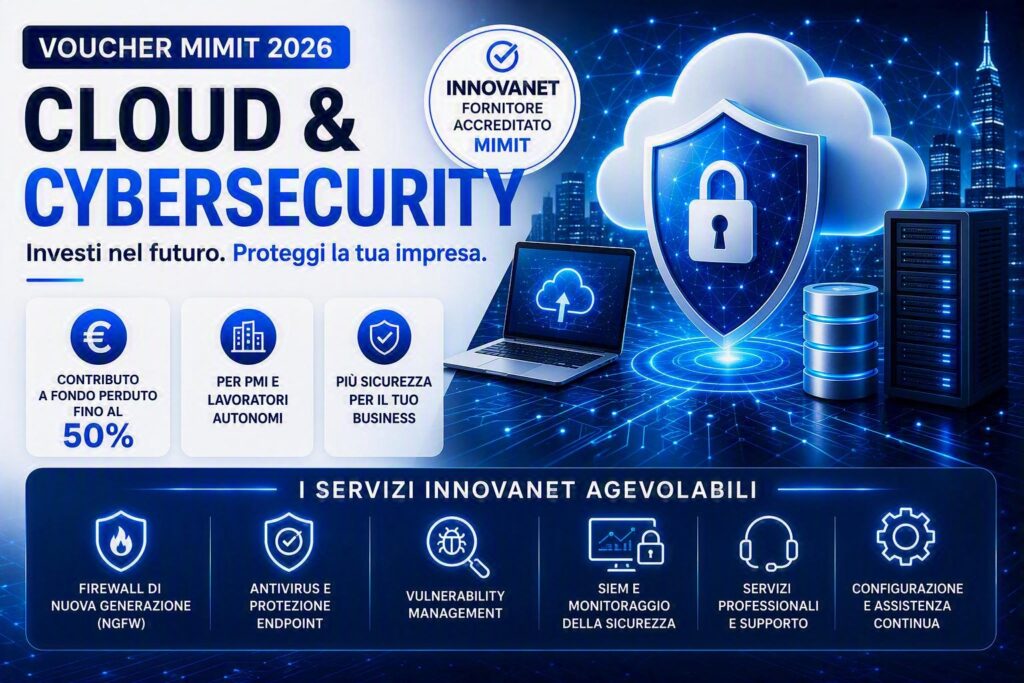 Innovanet tra i fornitori accreditati per il Voucher MIMIT Cloud & Cybersecurity 2026.